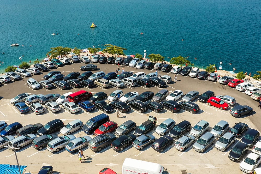 Neum, glavni parking