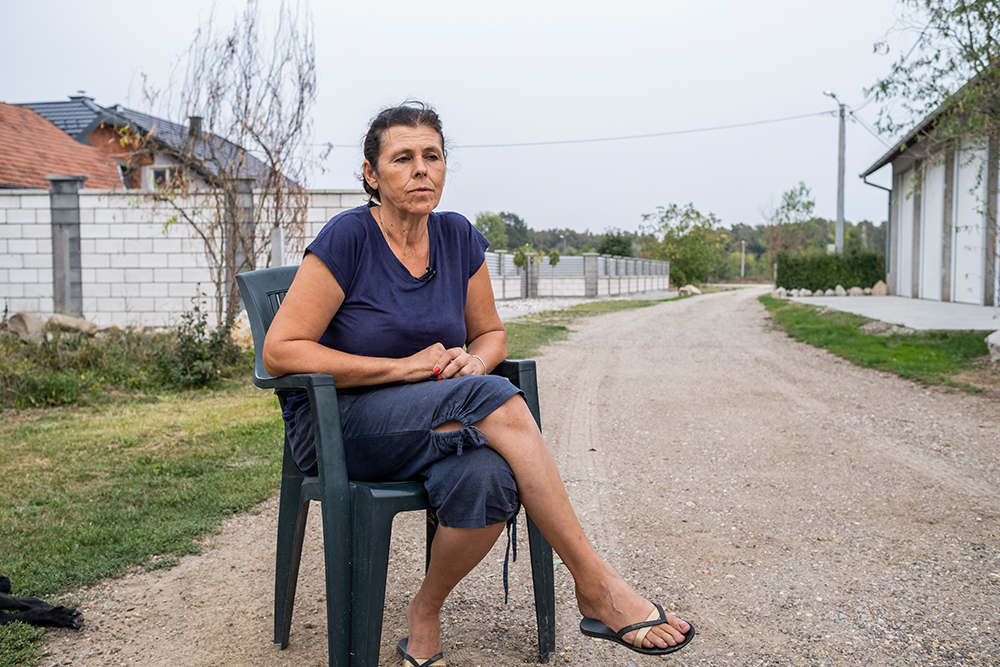 Senka Milić voted for deputy Vukašin Panić, who helped her get consent to tarmac the access road: “He is a man from the neighboring village who helped everyone who asked” (Photo: CIN)